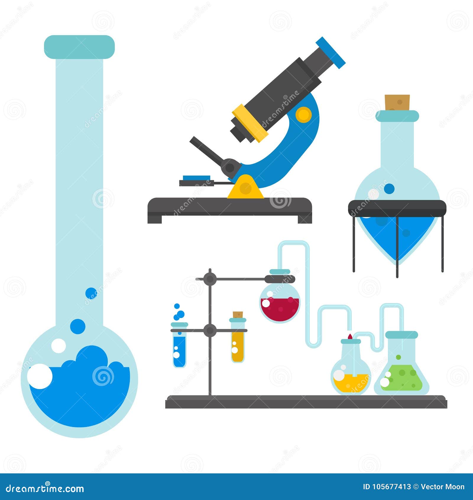 Lab Symbols Test Medical Laboratory Scientific Biology Design ...