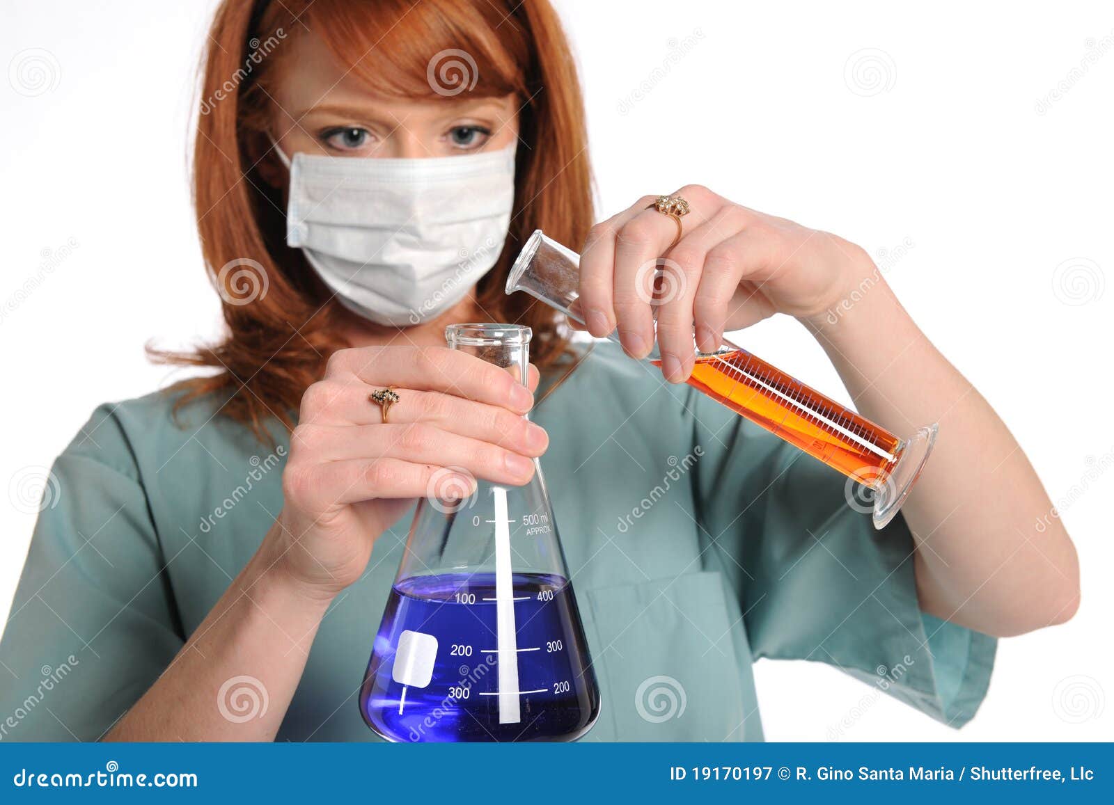 Lab Technitian Mixing Chemicals Stock Image Image of biology