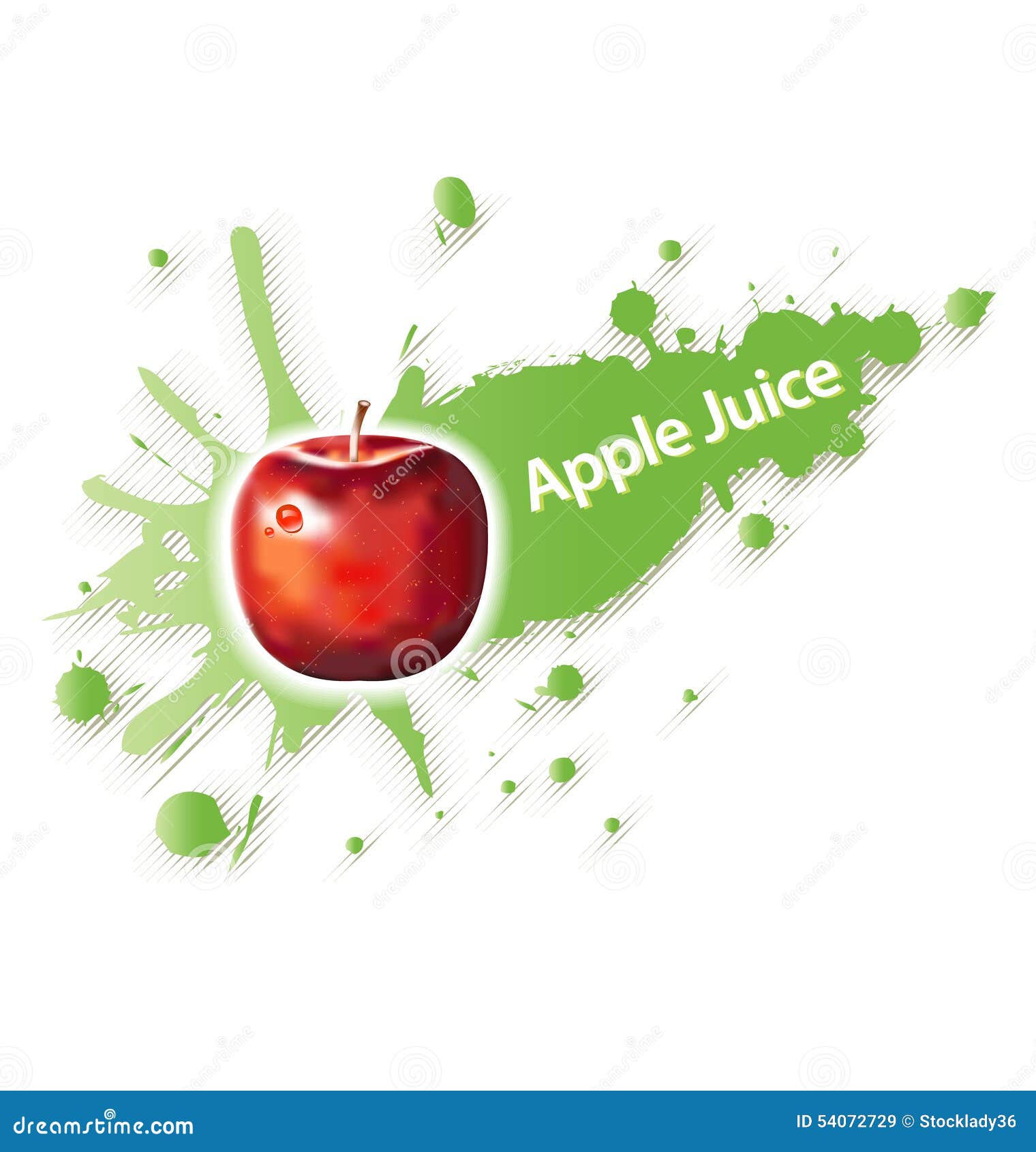 Label For Apple Juice And Drinks Stock Illustration Image 54072729