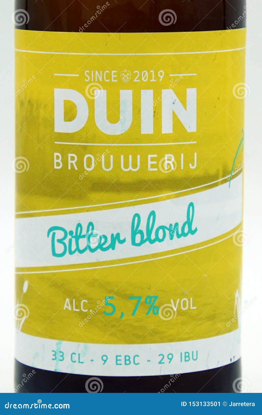 Label of Duin Bitter Blond Beer. Editorial Photo Image of alcohol