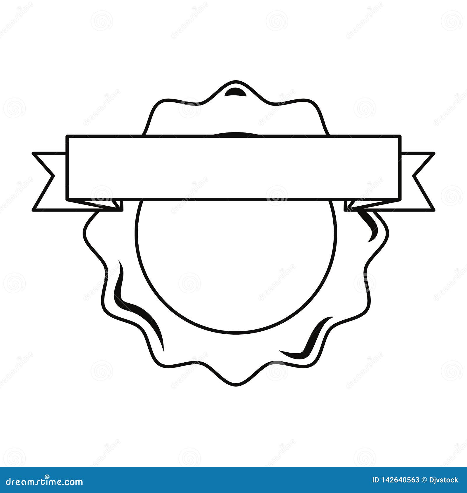 Label Empty Template on White Background Stock Vector - Illustration of ...
