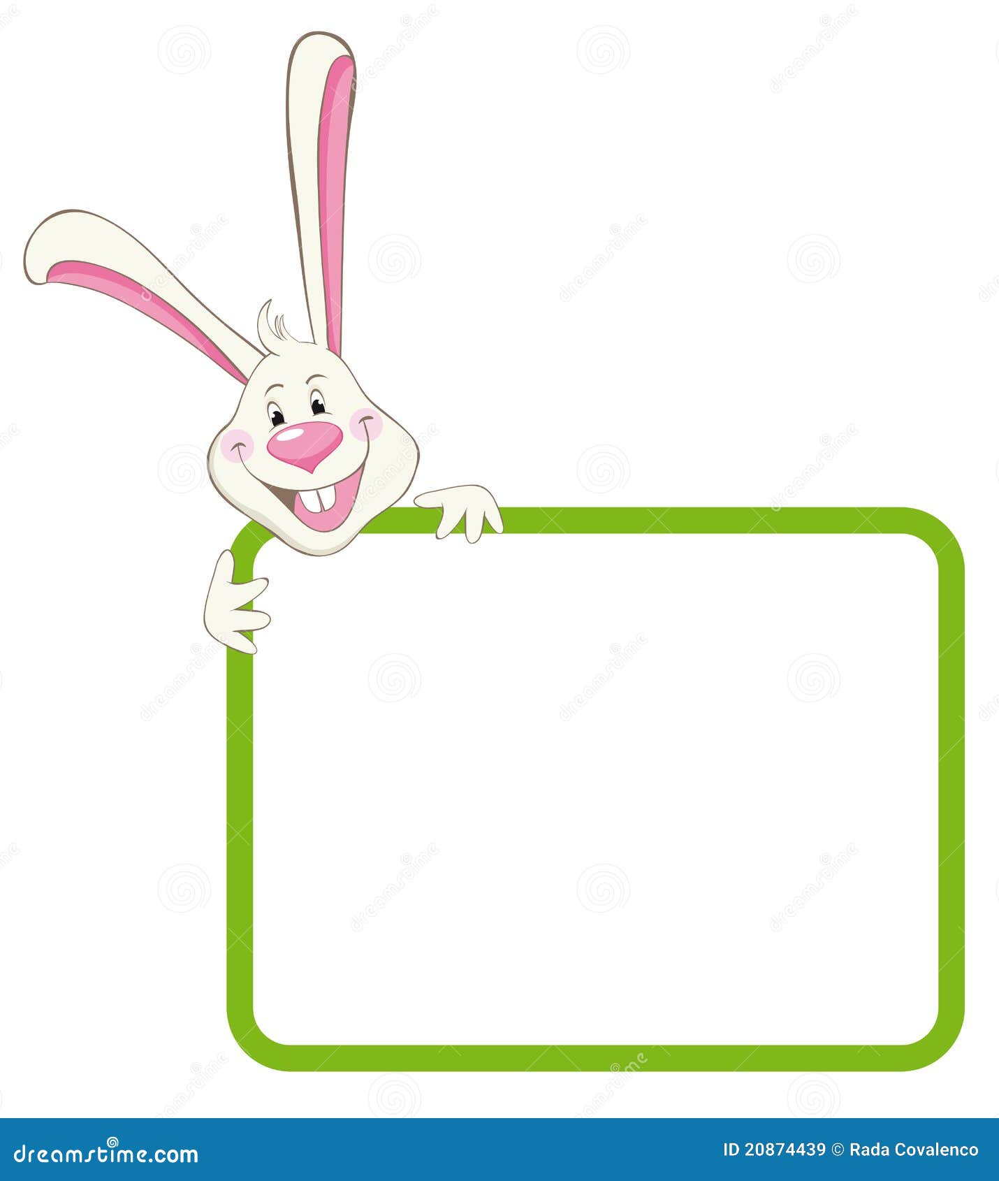 Label frame rabbit stock vector. Illustration of banner 20874439