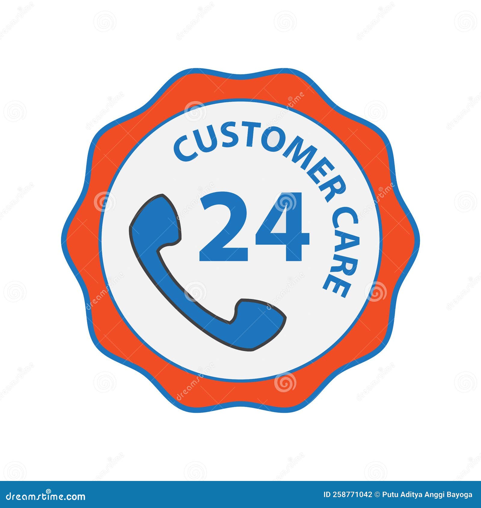 Label customer care stock vector. Illustration of cartoon 258771042
