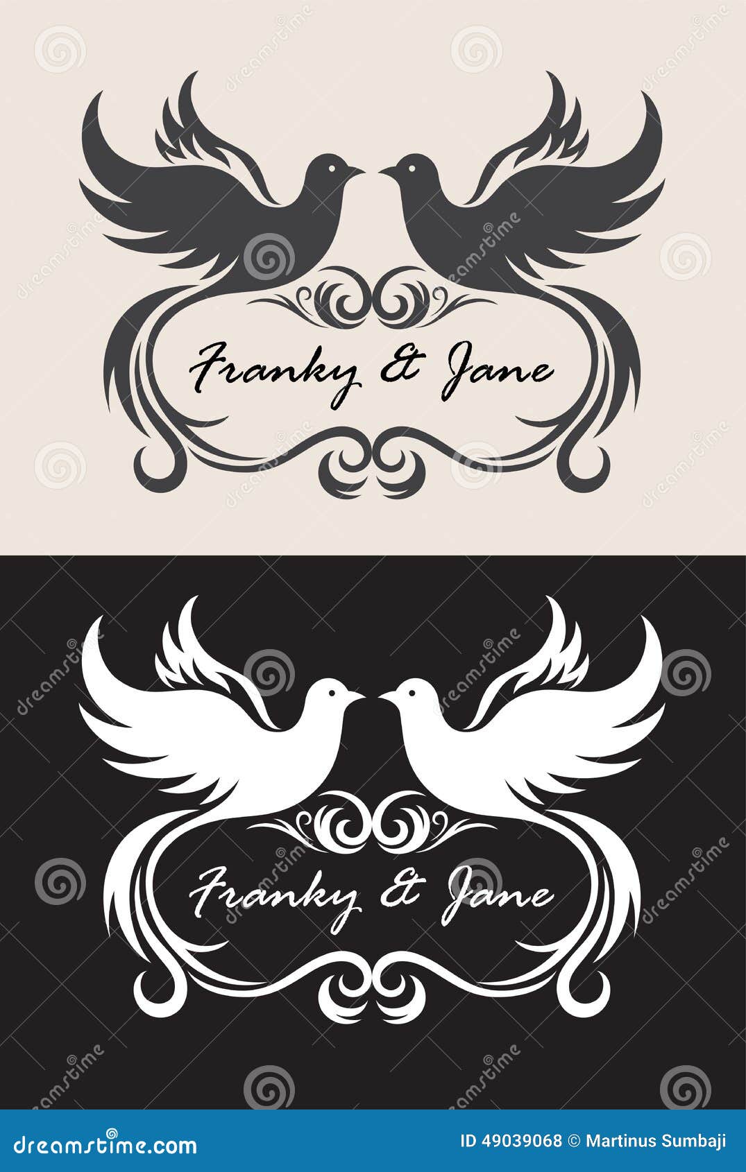 Label Name Wedding Invitation Stock Vector Illustration Of