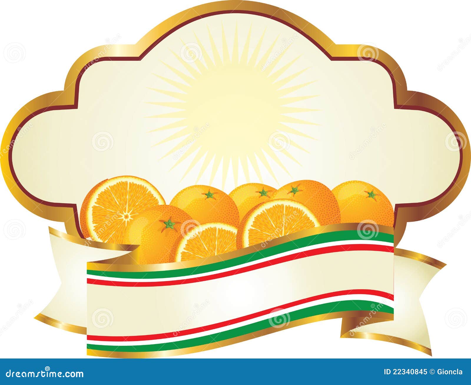 Oranges Label RoyaltyFree Stock Image 37638838