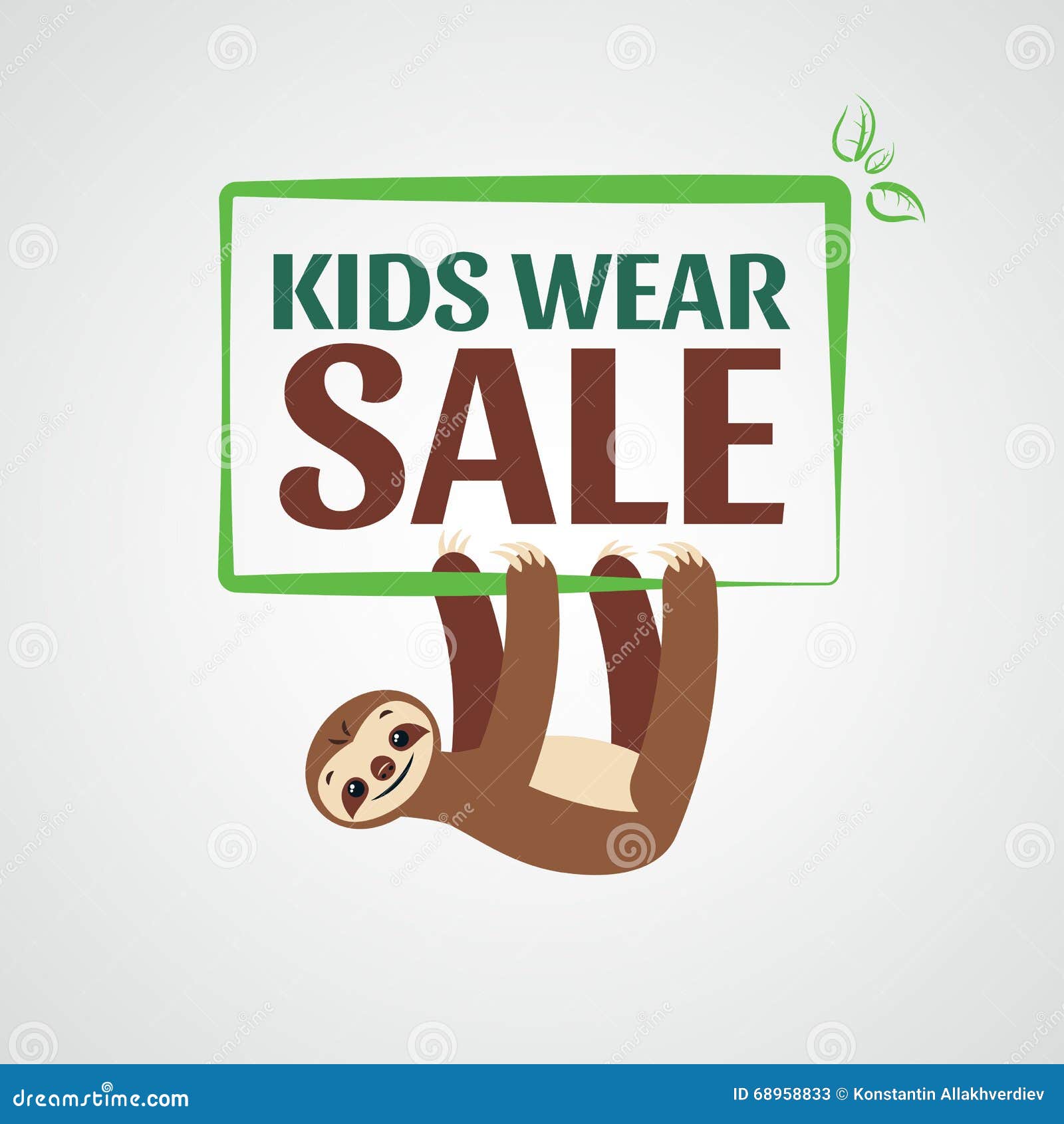 Kids Clothing Sale Poster Template Design