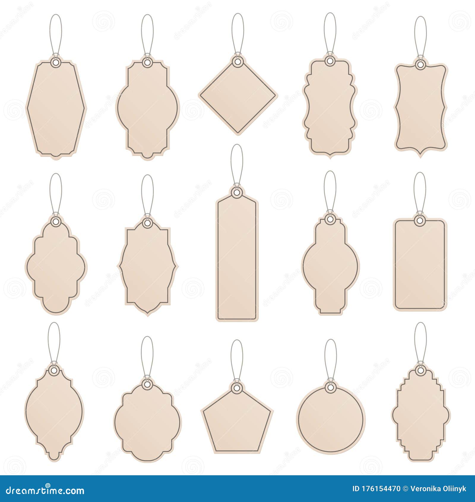 Label Template. Vintage Paper Tag Labels, Craft Price Tags, Shop Intended For Decorative Label Templates Free