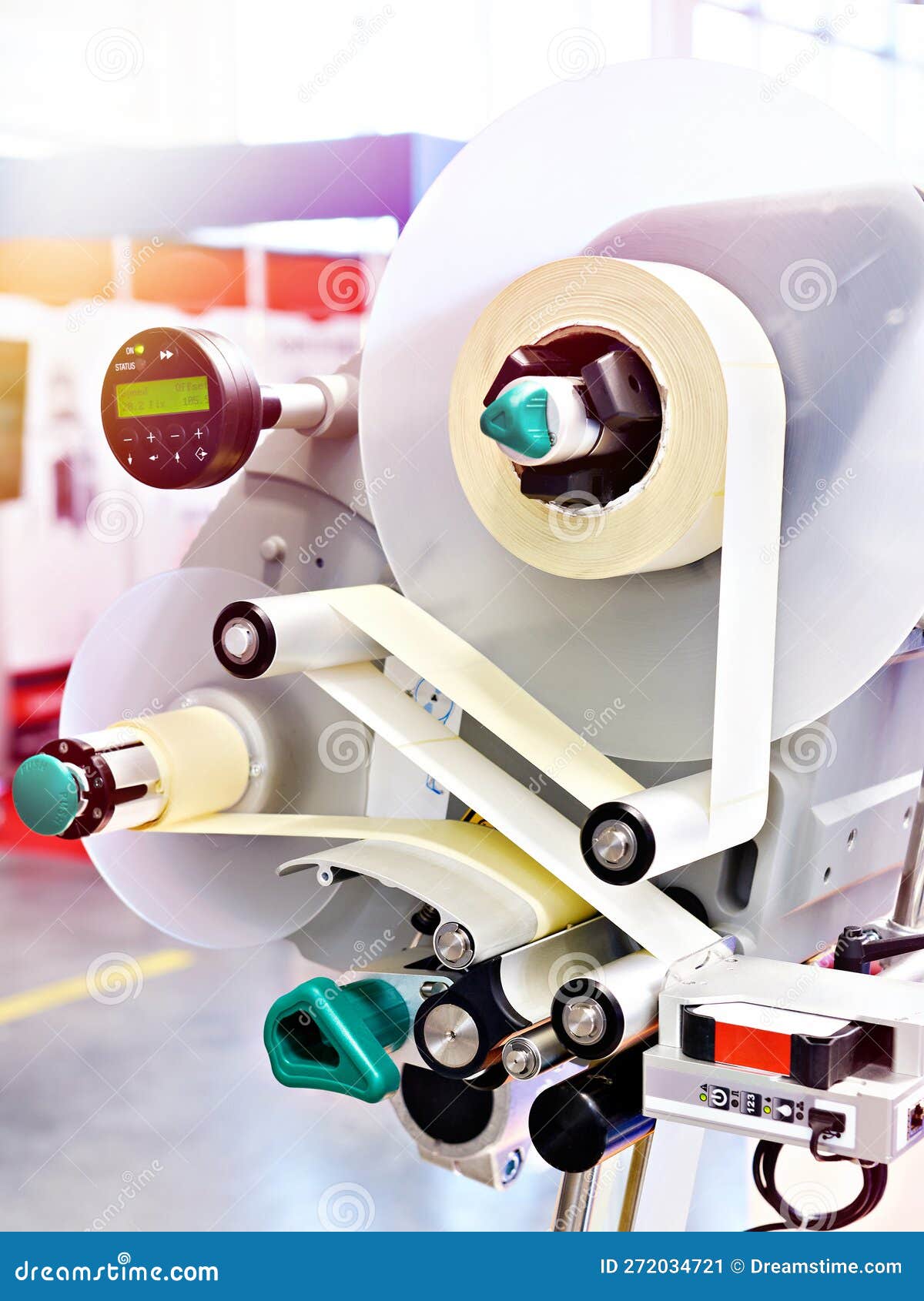 Labeling Machine Industrial Stock Image Image of print, equipment