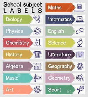 School Subjects Vector Illustration CartoonDealer 37115164