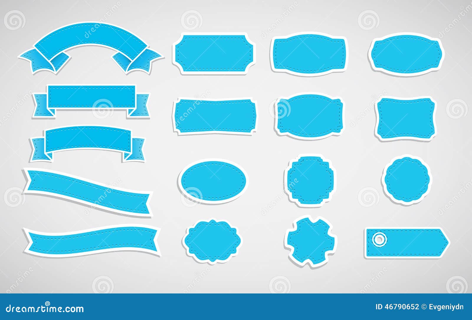 Labels and tapes. stock vector. Illustration of round 46790652