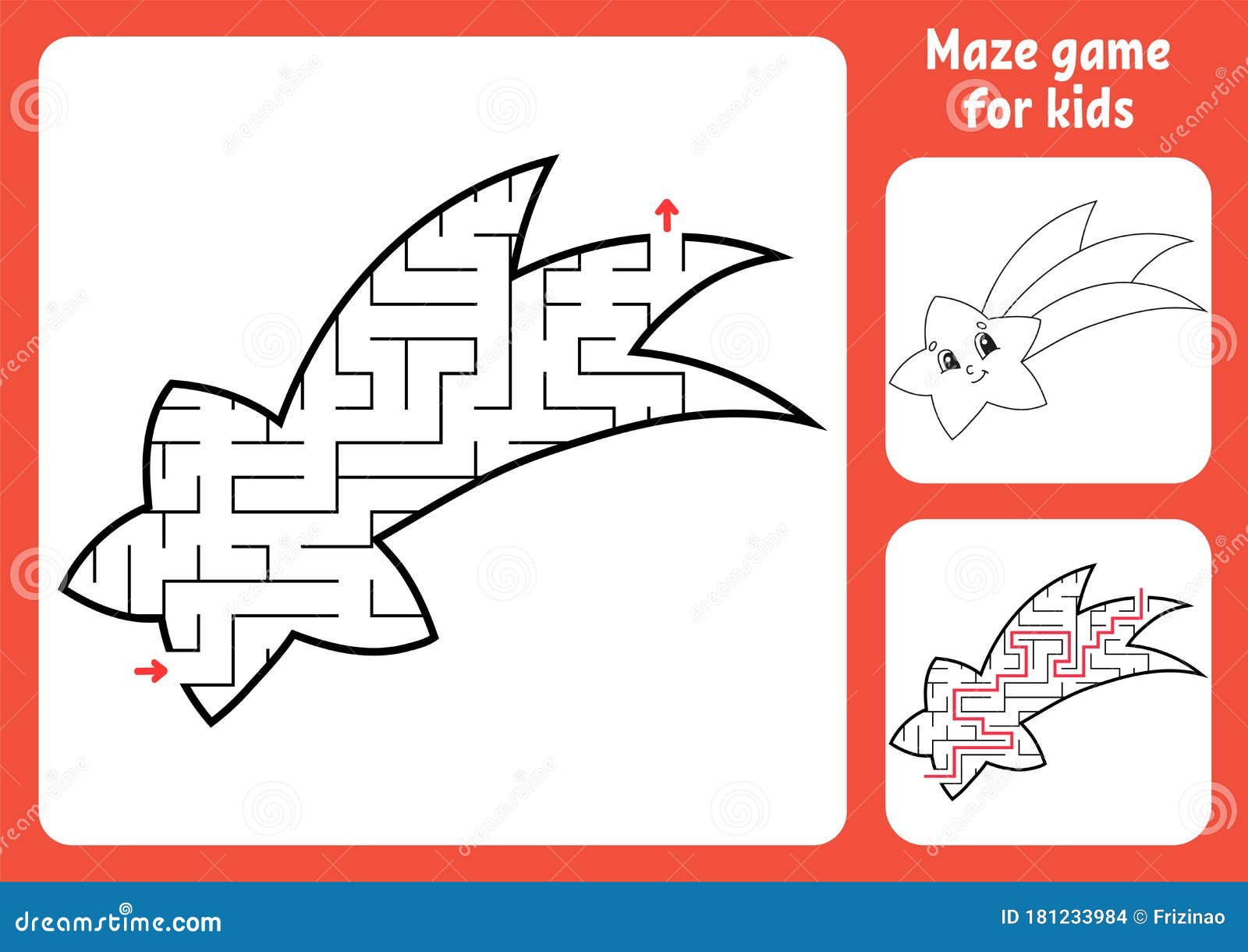 Labirinto de jogos de lógica de educação para crianças. encontre o caminho  certo. labirinto ou desenho de quebra-cabeça. ilustração vetorial