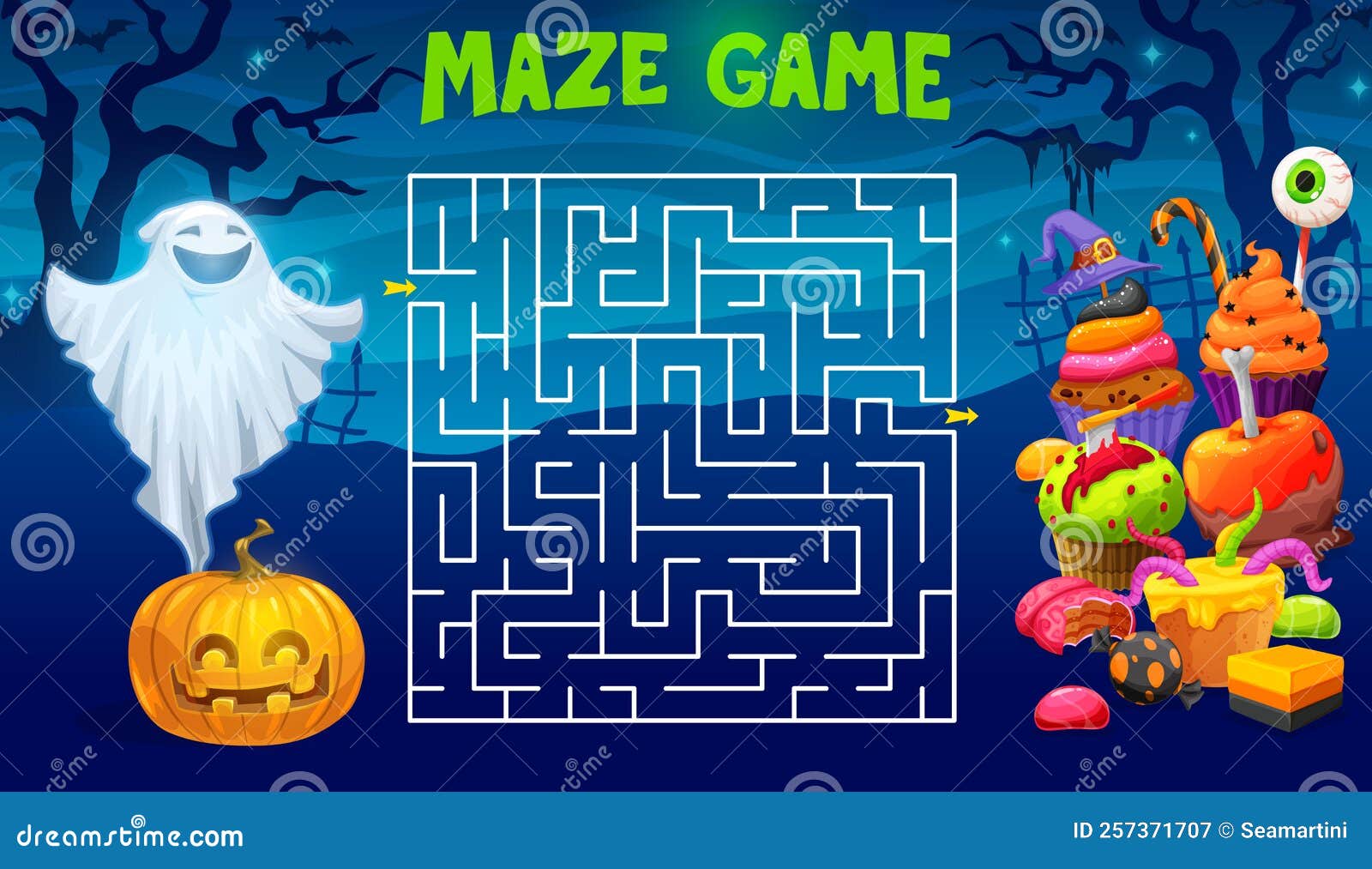 Labirinto Fantasma Jogo de Puzzle Jogo de Mesa Concentração das Cri