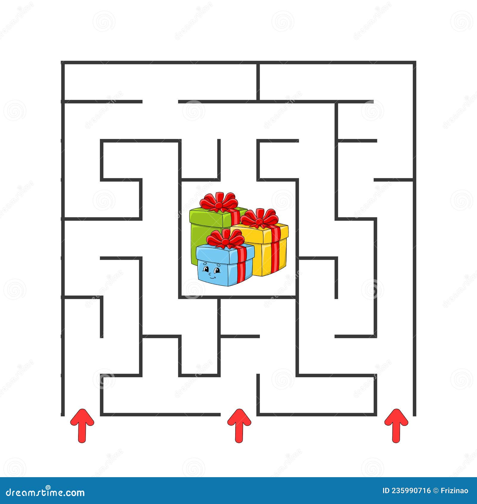 Labirinto de jogos de lógica de educação para crianças. encontre o caminho  certo. labirinto ou desenho de quebra-cabeça. ilustração vetorial