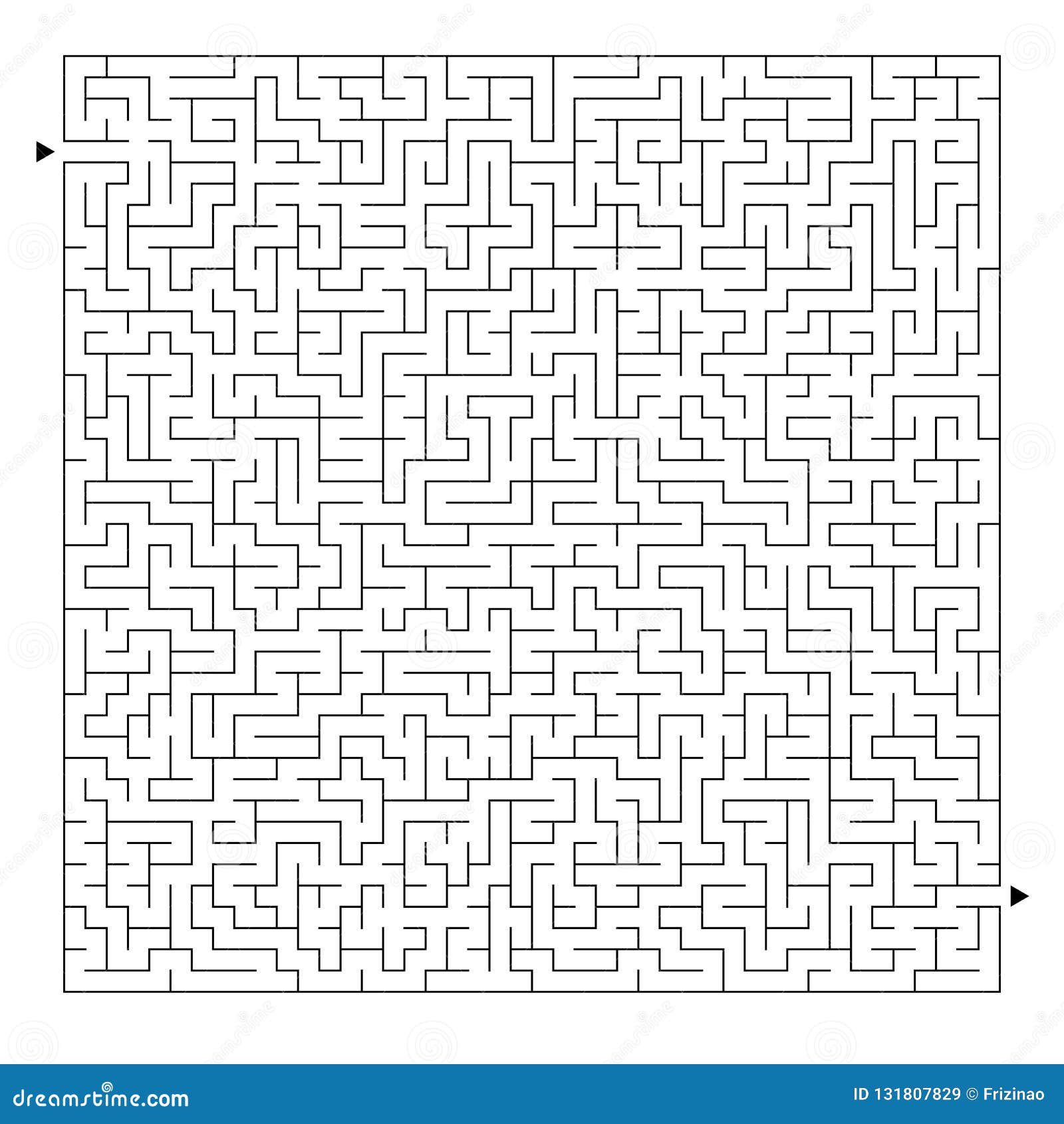 Labirinto Quadrato Difficile Gioco Per I Bambini E Gli Adulti Puzzle Per I Bambini Un Entrata Un Uscita Enigma Del Labirinto Vet Illustrazione Vettoriale Illustrazione Di Childish Mentale