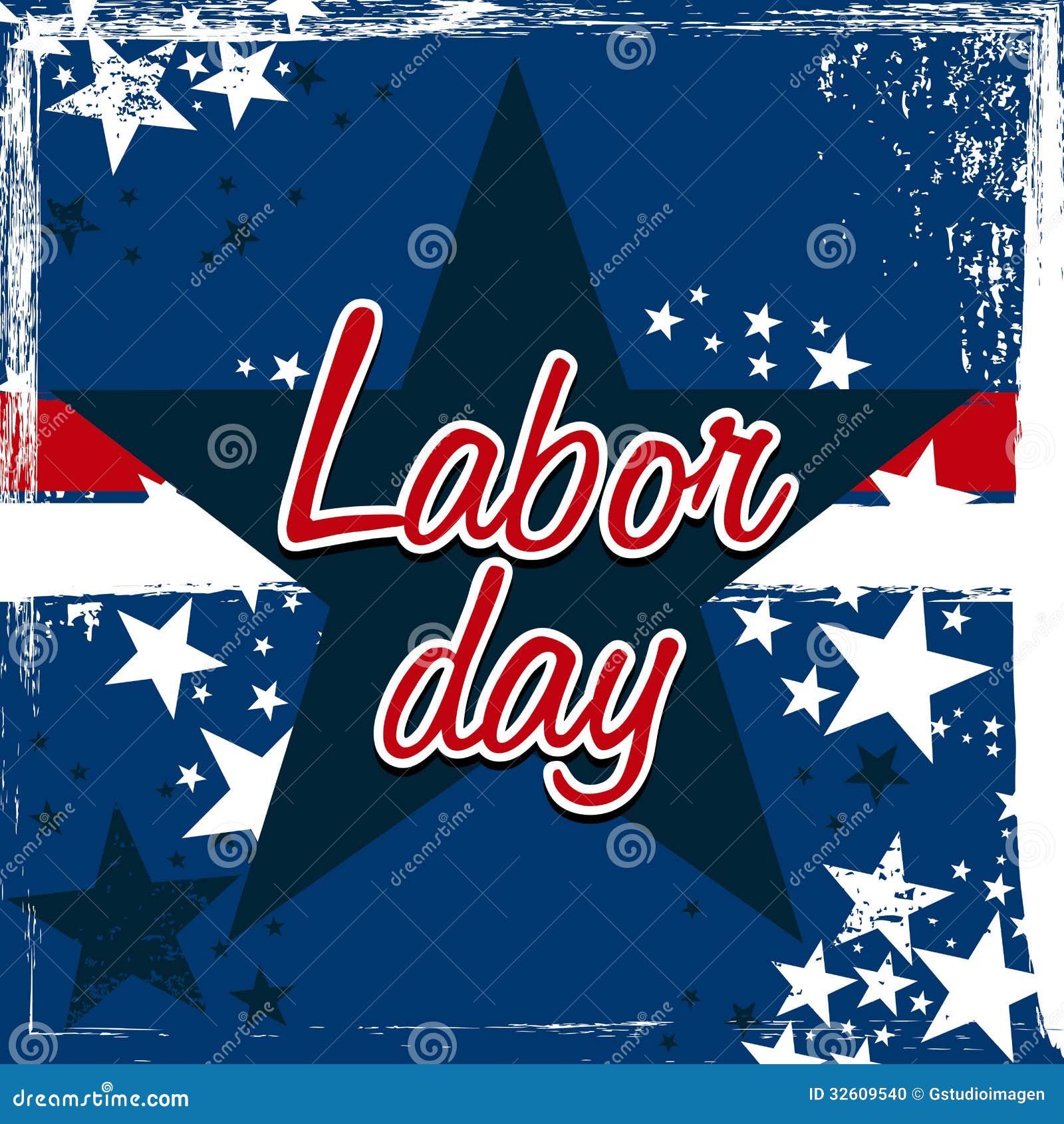 Labor day stock illustration. Illustration of frame, flag - 32609540