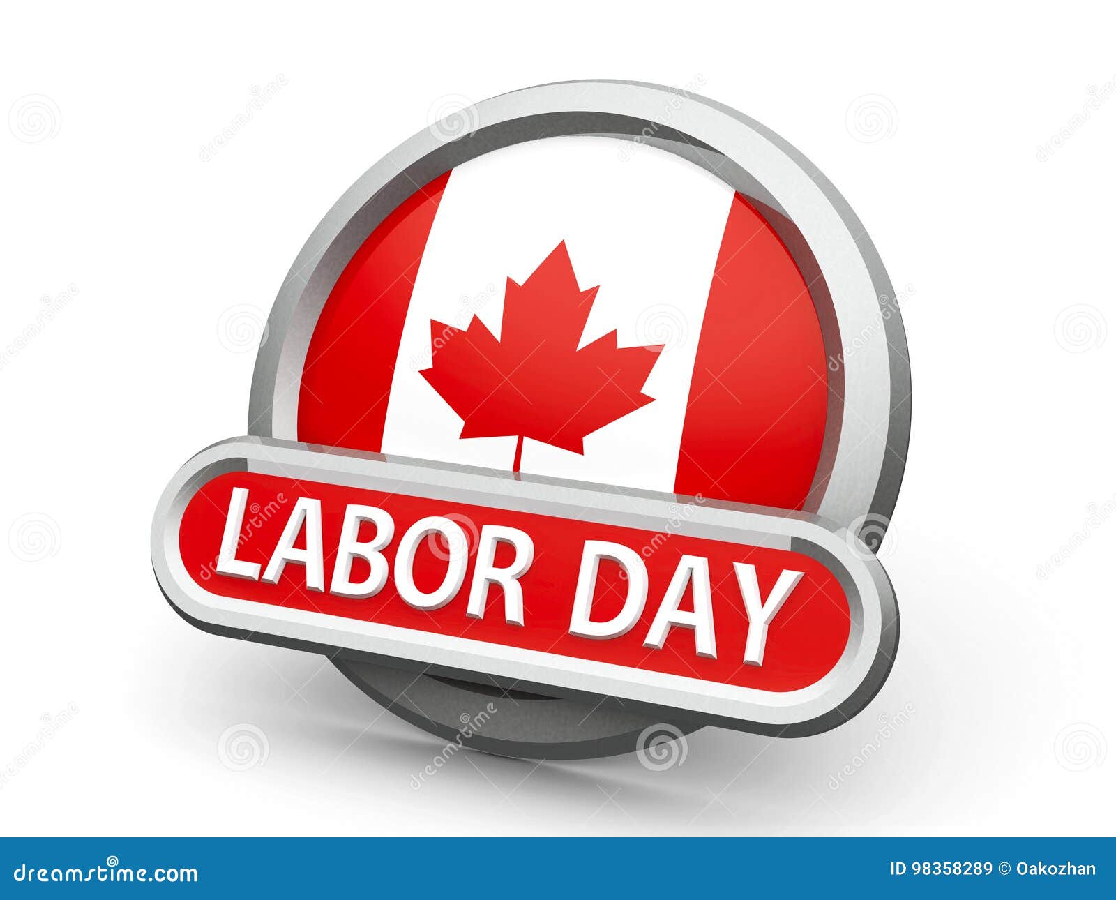 Labor Day in Canada icon stock illustration. Illustration of online