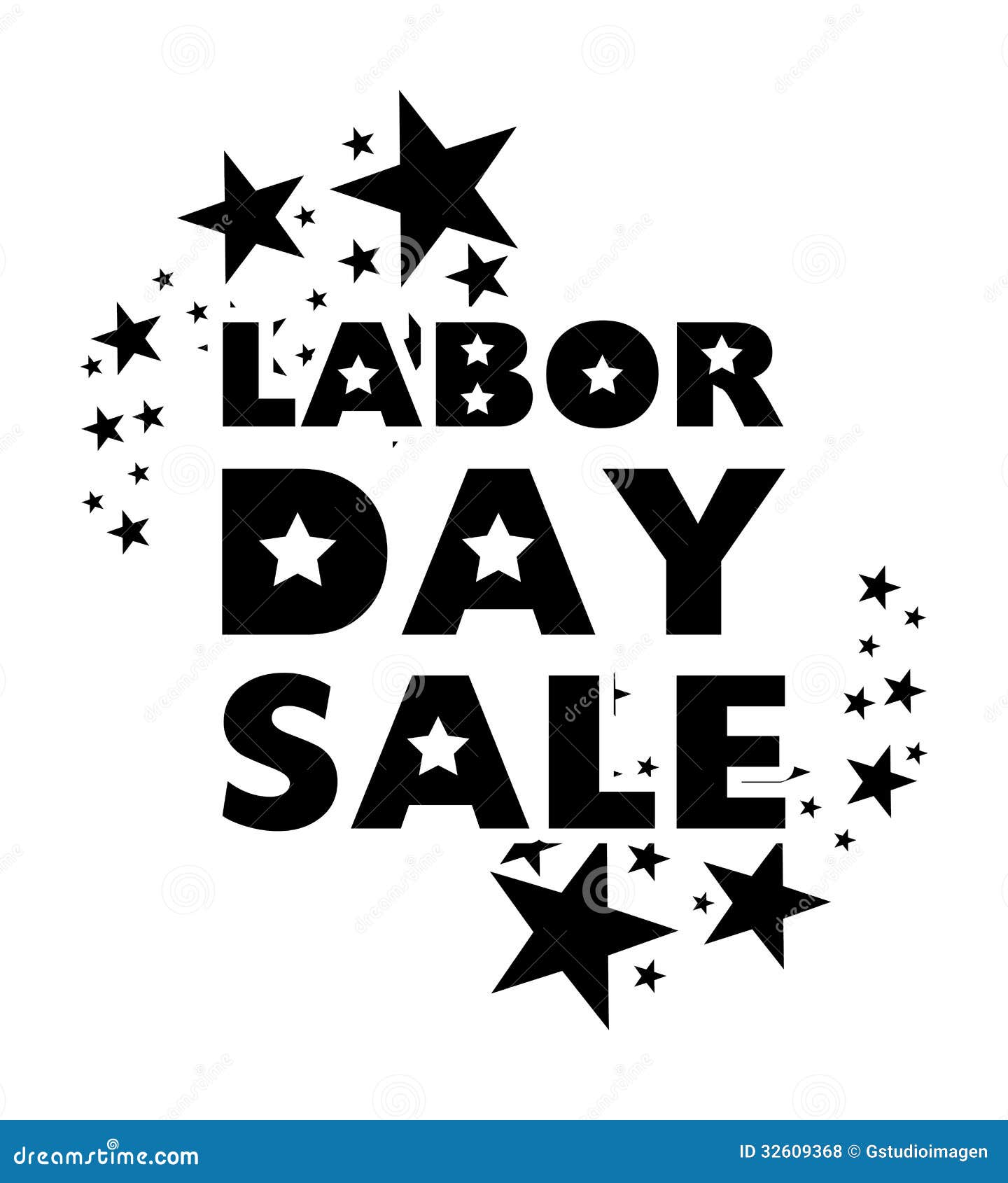 Labor day sale stock illustration. Illustration of shopping 32609368