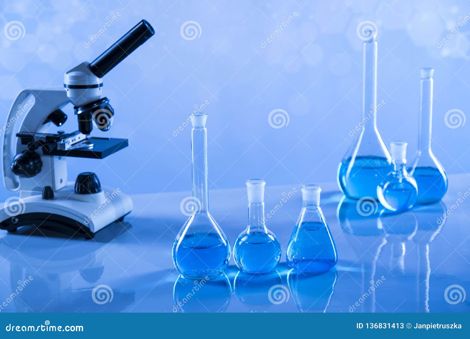 Laboratory Equipment, Lots of Glass Filled Stock Image - Image of ...