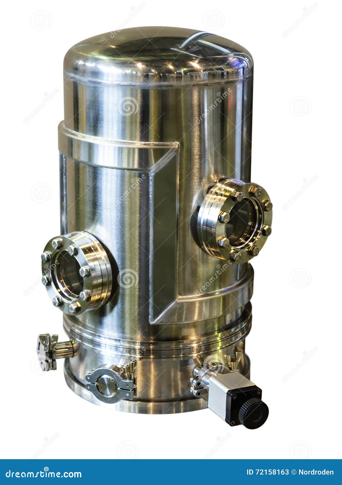 Laboratory Equipment. Study The High Vacuum Chamber. Stock Image