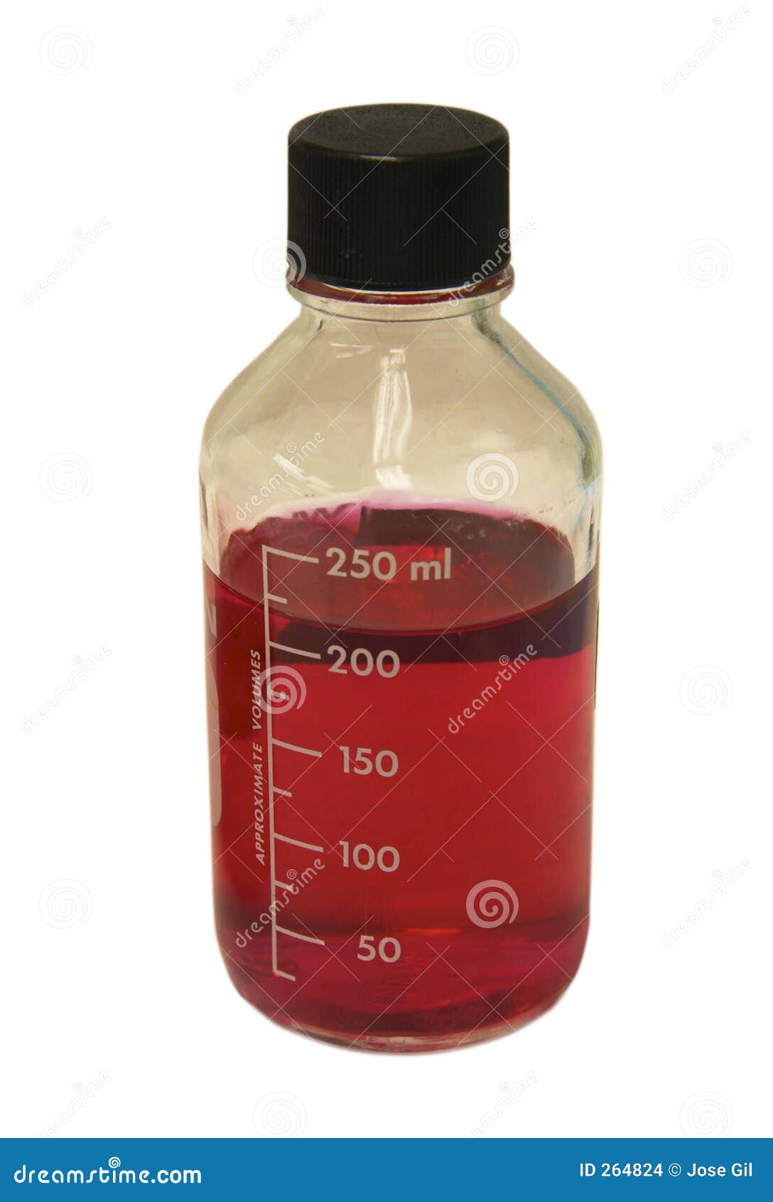 Laboratory Glass Bottle Isolated Stock Photo Image of media, test 264824