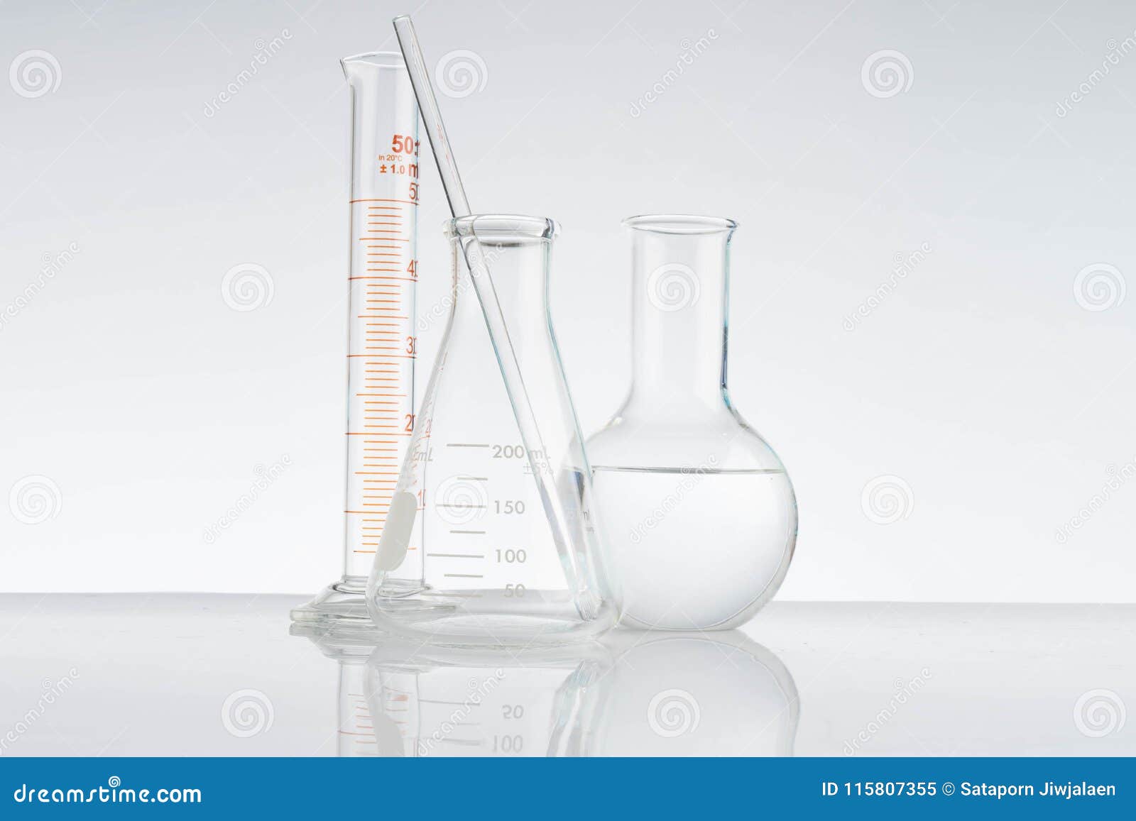 Laboratory glassware instruments. Equipment for chemical lab