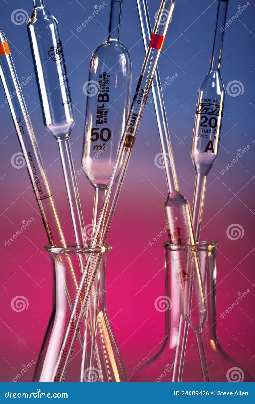 laboratory glassware - pipettes
