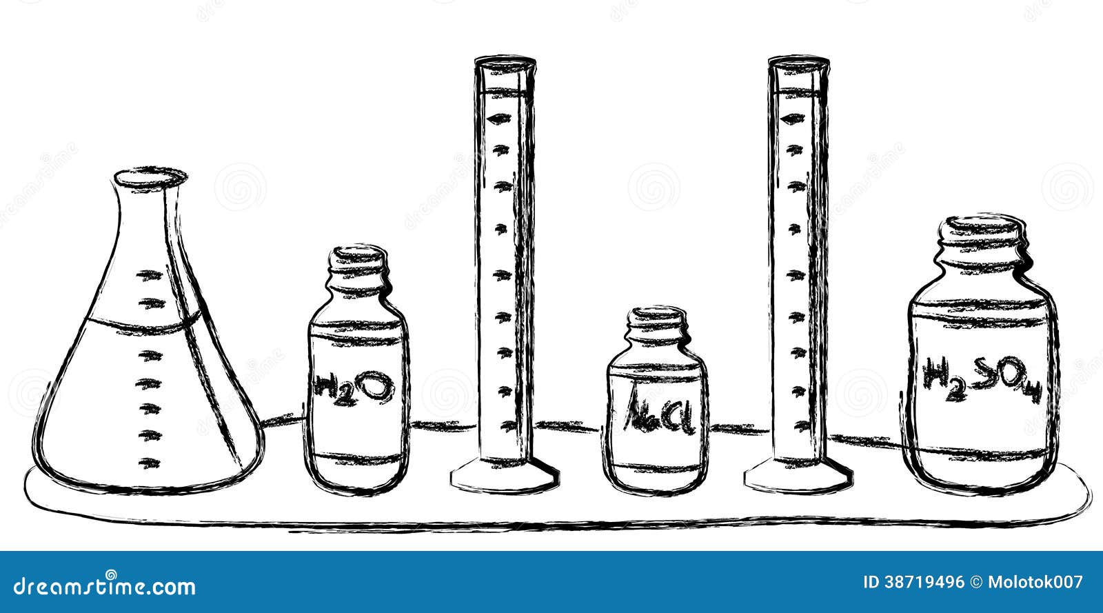 Laboratory glassware stock vector. Illustration of beaker - 38719496