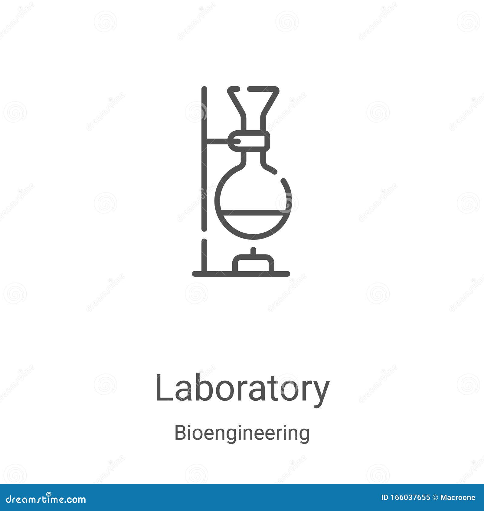 Laboratory Icon Vector from Bioengineering Collection. Thin Line