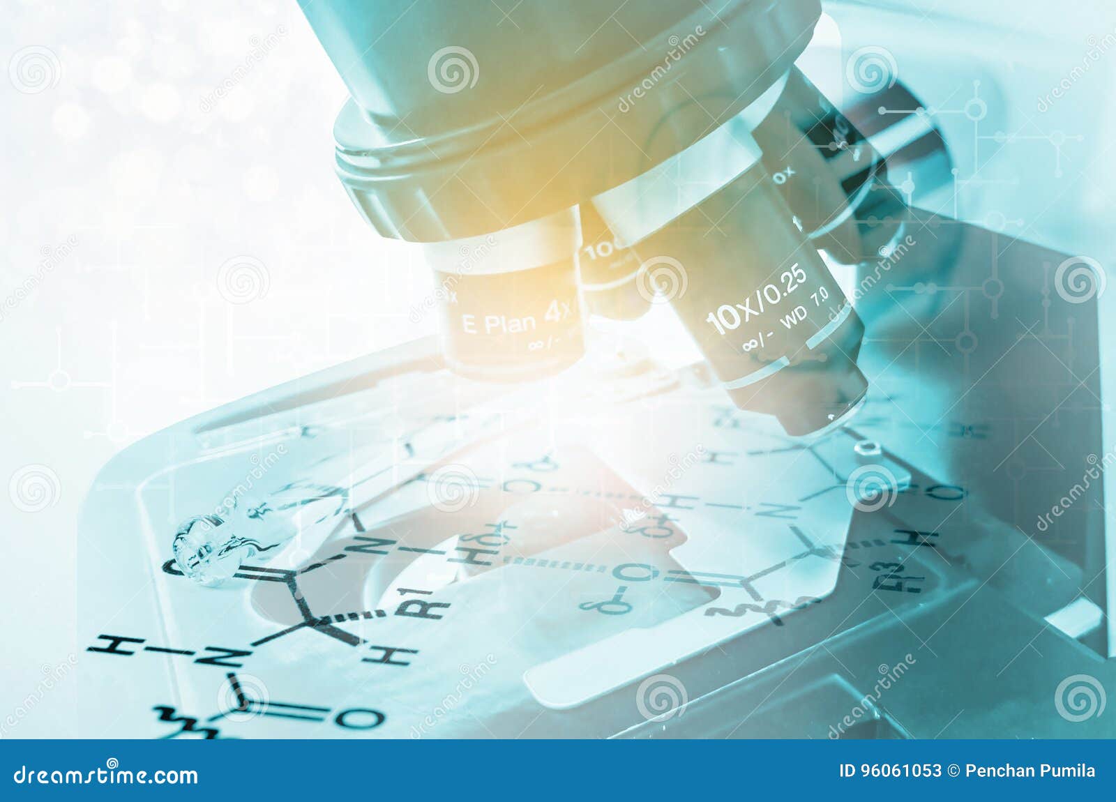 laboratory microscope. scientific and healthcare research