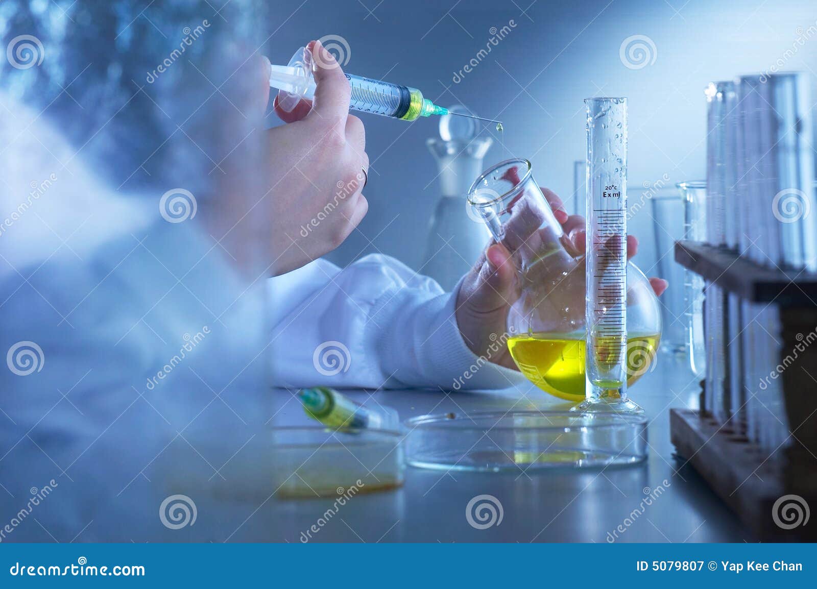Laboratory Personnel stock image. Image of solutions, steady 5079807