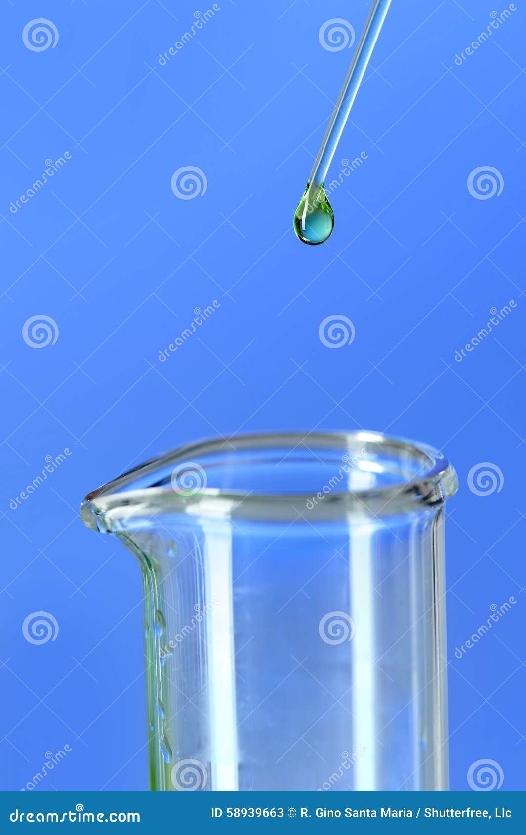 Laboratory Pipette Dropping Liquid Stock Image Image of glass