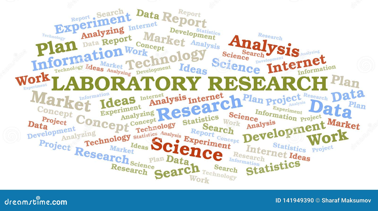 Laboratory Research Word Cloud Stock Illustration Illustration of