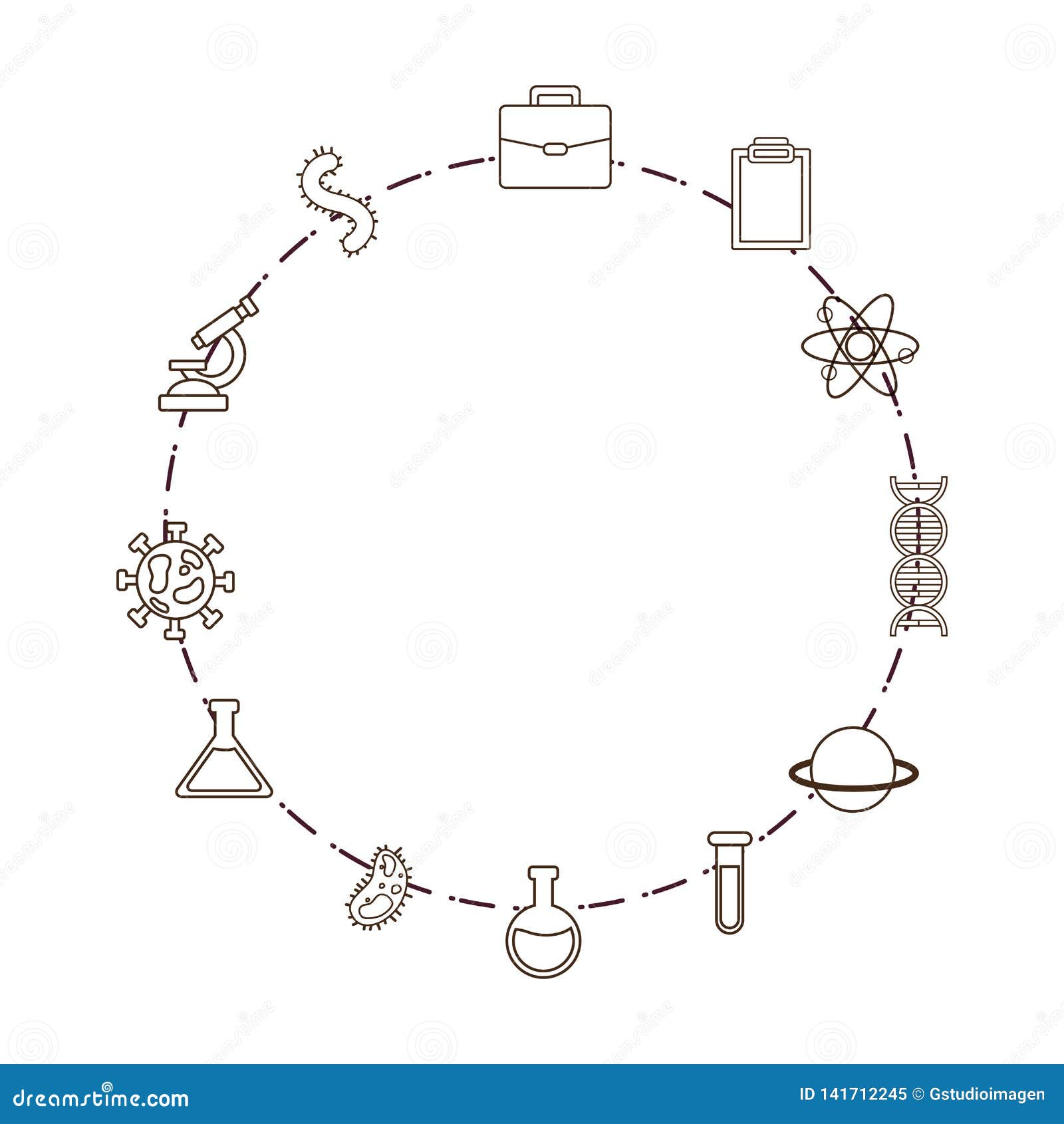 Laboratory Science Equipment Tools Stock Vector Illustration of