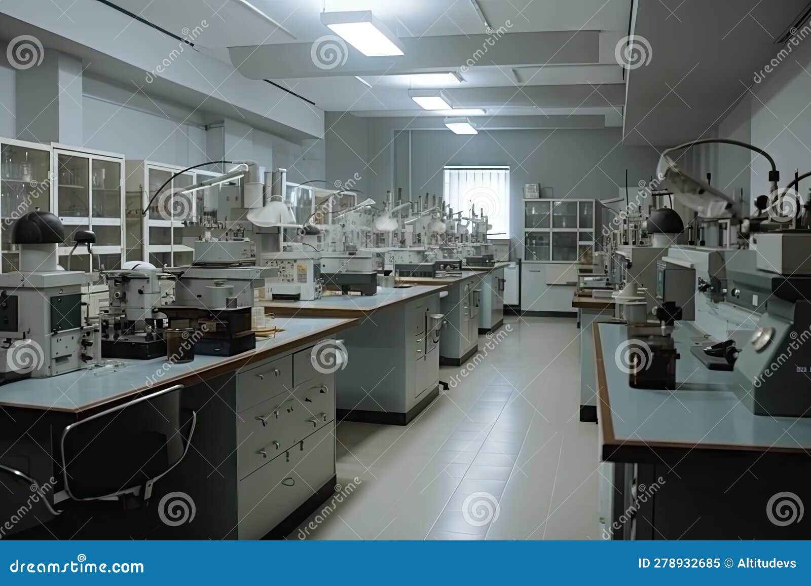 Laboratory with Specialized Instruments and Equipment for Forensic