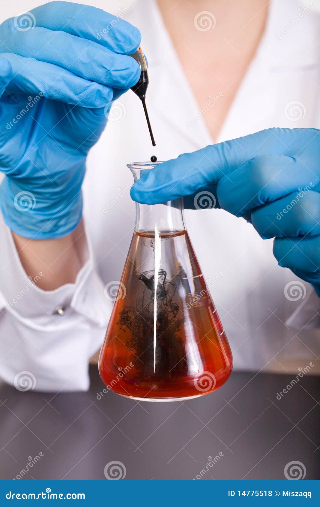 Laboratory Tests about Water Contamination Stock Photo Image of