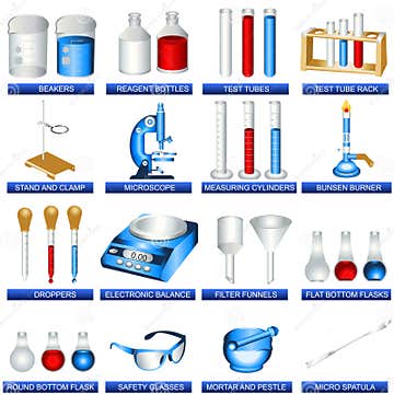 Laboratory tools stock vector. Illustration of chemistry - 17884312