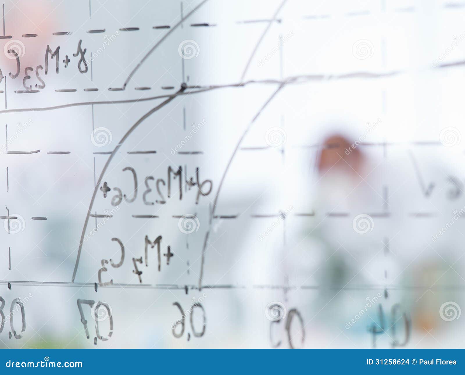 Laboratory Transparent Board Stock Photo Image of data, concentration
