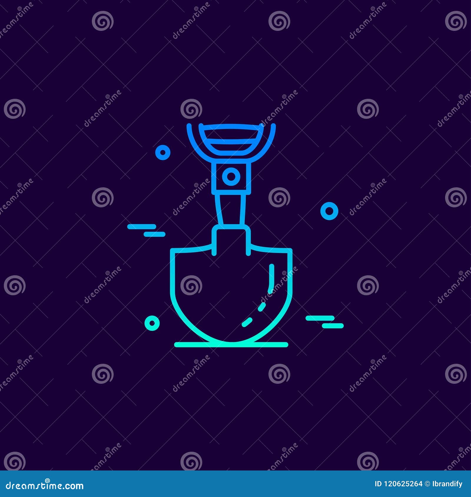 labour day neon icon with dark background 