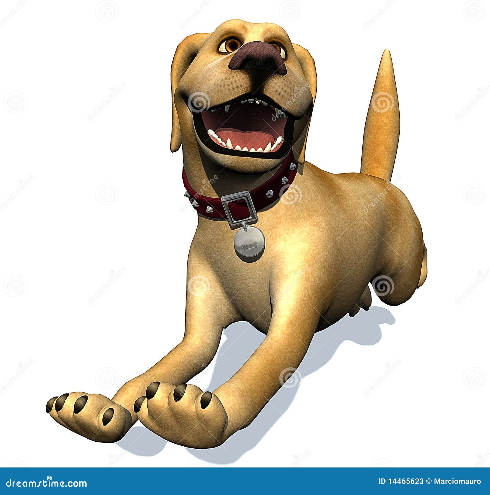 LabradorKarikatur stock abbildung. Illustration von recht 14465623