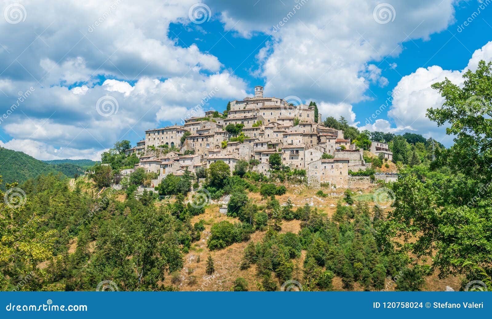 labro, small and picturesque village in the province of rieti, lazio, central italy.