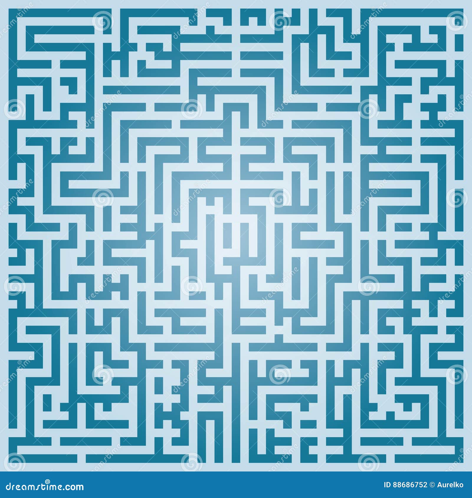 Laby blue stock vector. Illustration of labyrinth, abstract 88686752
