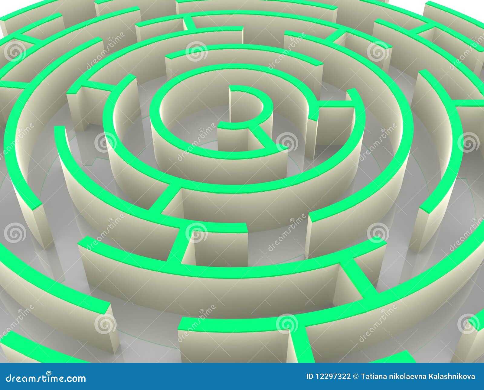 Labyrinth stock abbildung. Illustration von zweck, geometrie - 12297322