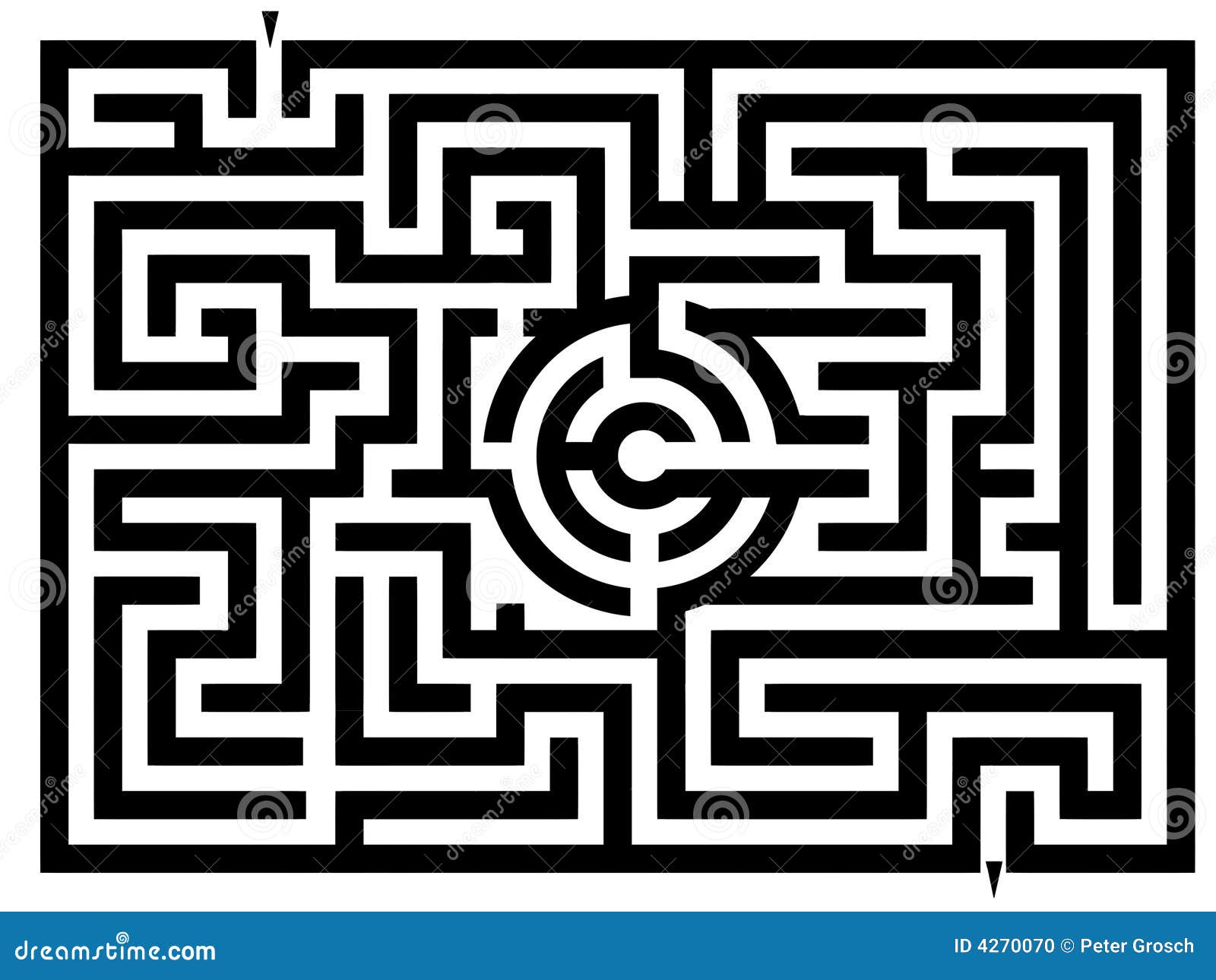 Labyrinth Stock Illustration Illustration Of Design Background