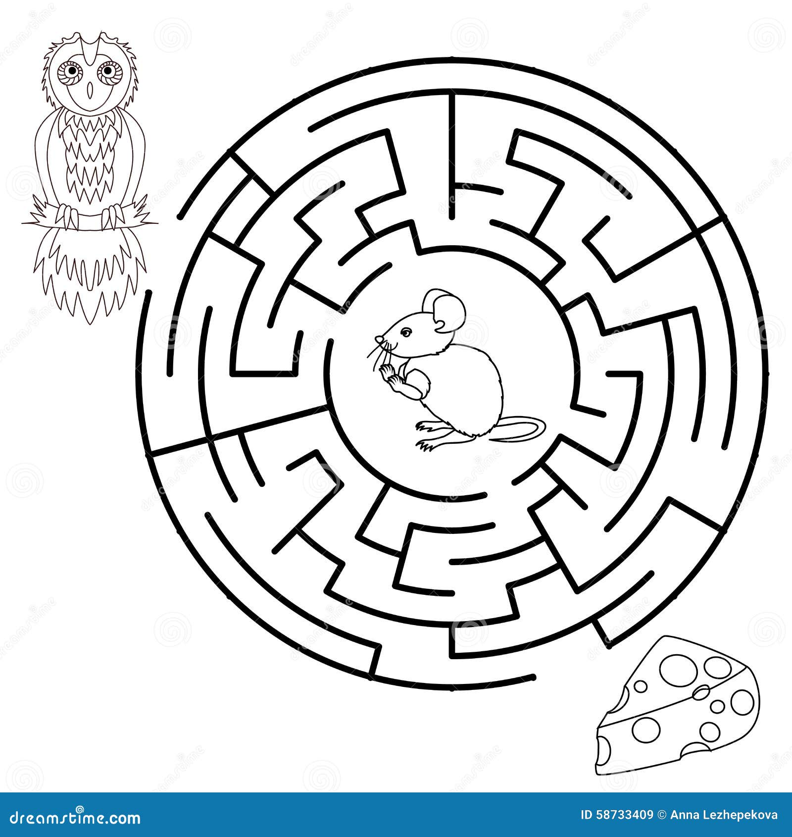 labyrinths and mazes coloring pages - photo #14