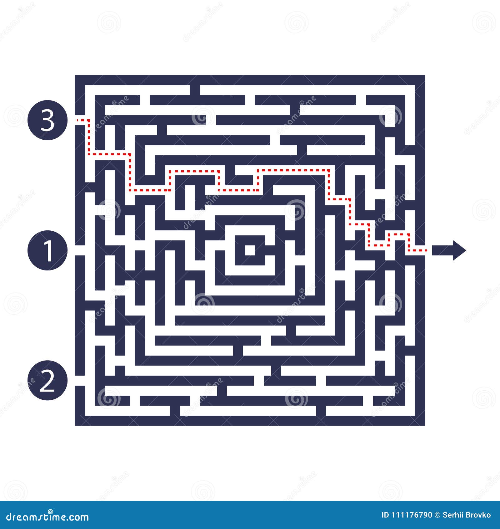 Labyrinth Game Three Entrance One Exit And One Right Way To Go