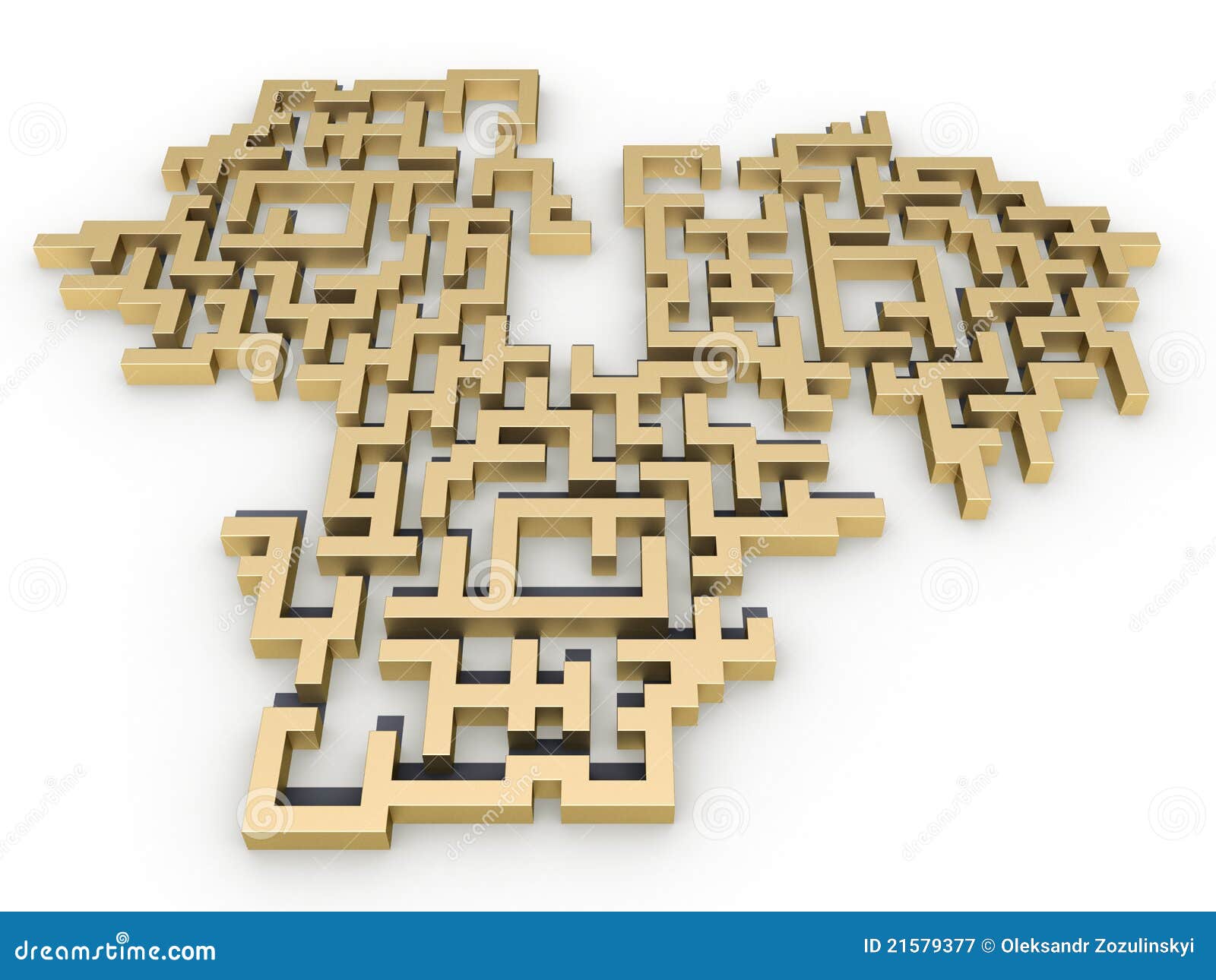 Labyrinth of gold â„3 stock illustration. Illustration of guidance