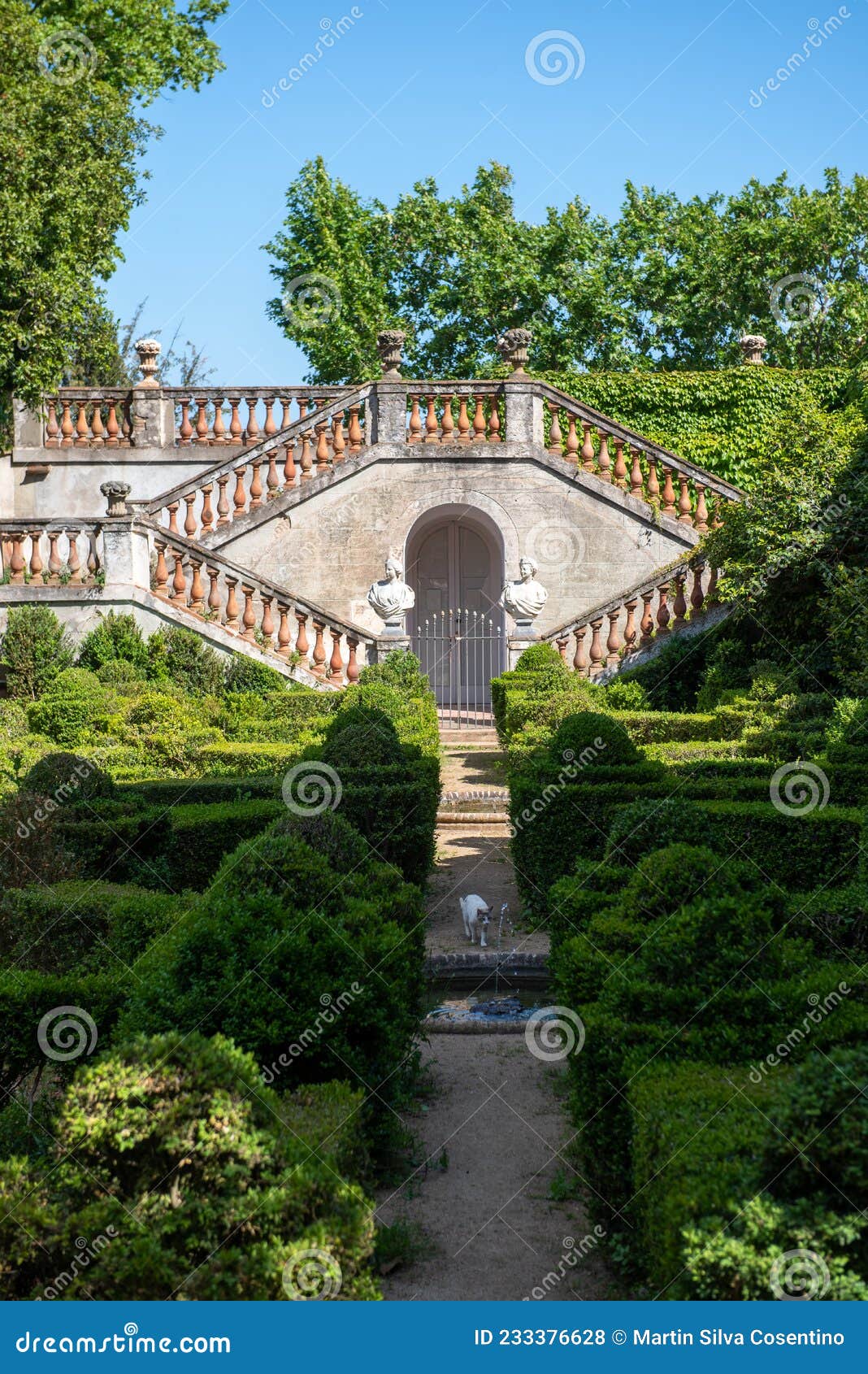 labyrinth in the parque laberinto de horta in barcelona. catalonia