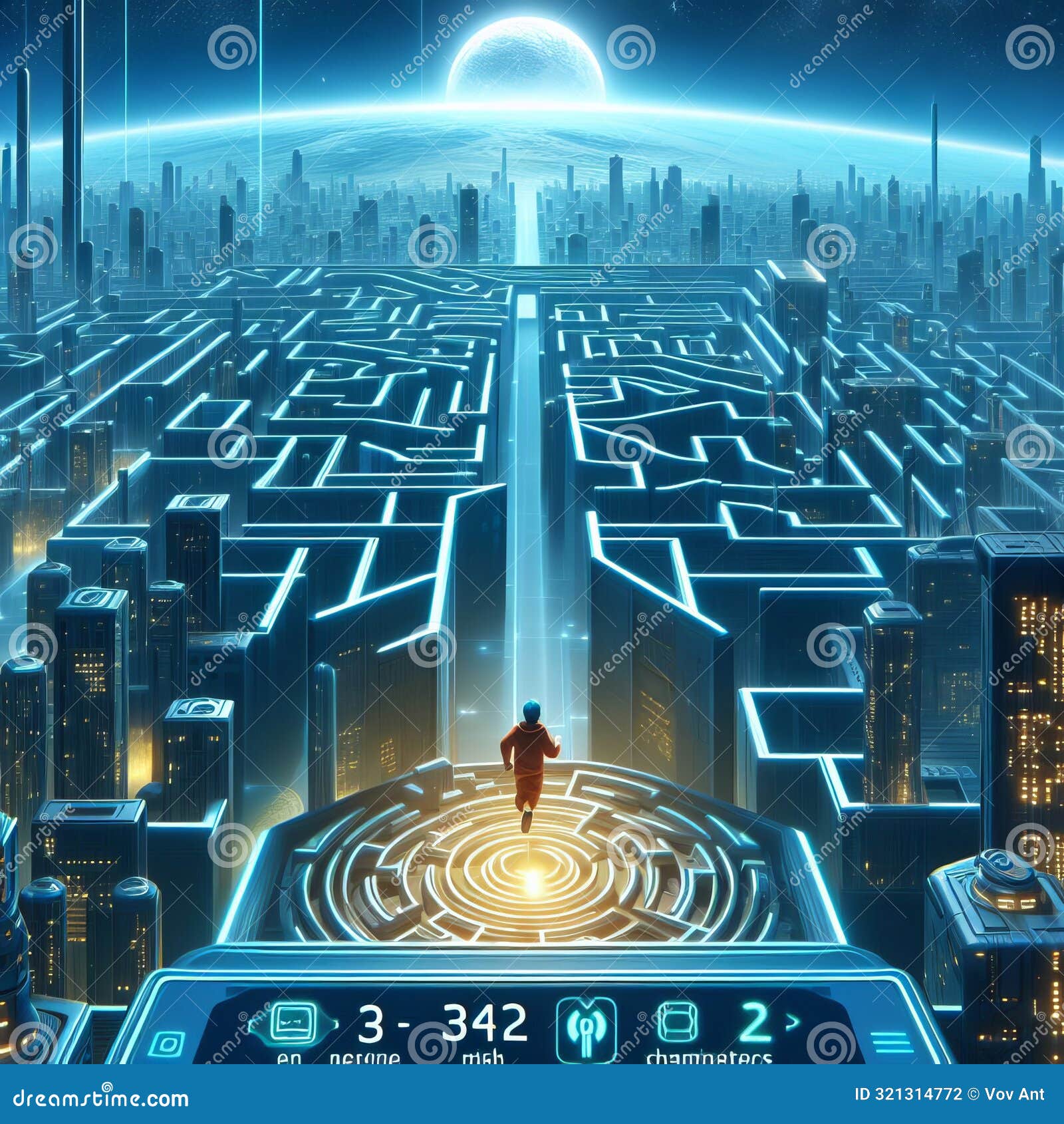 68 42. labyrinth runner game - a video game or mobile app whre