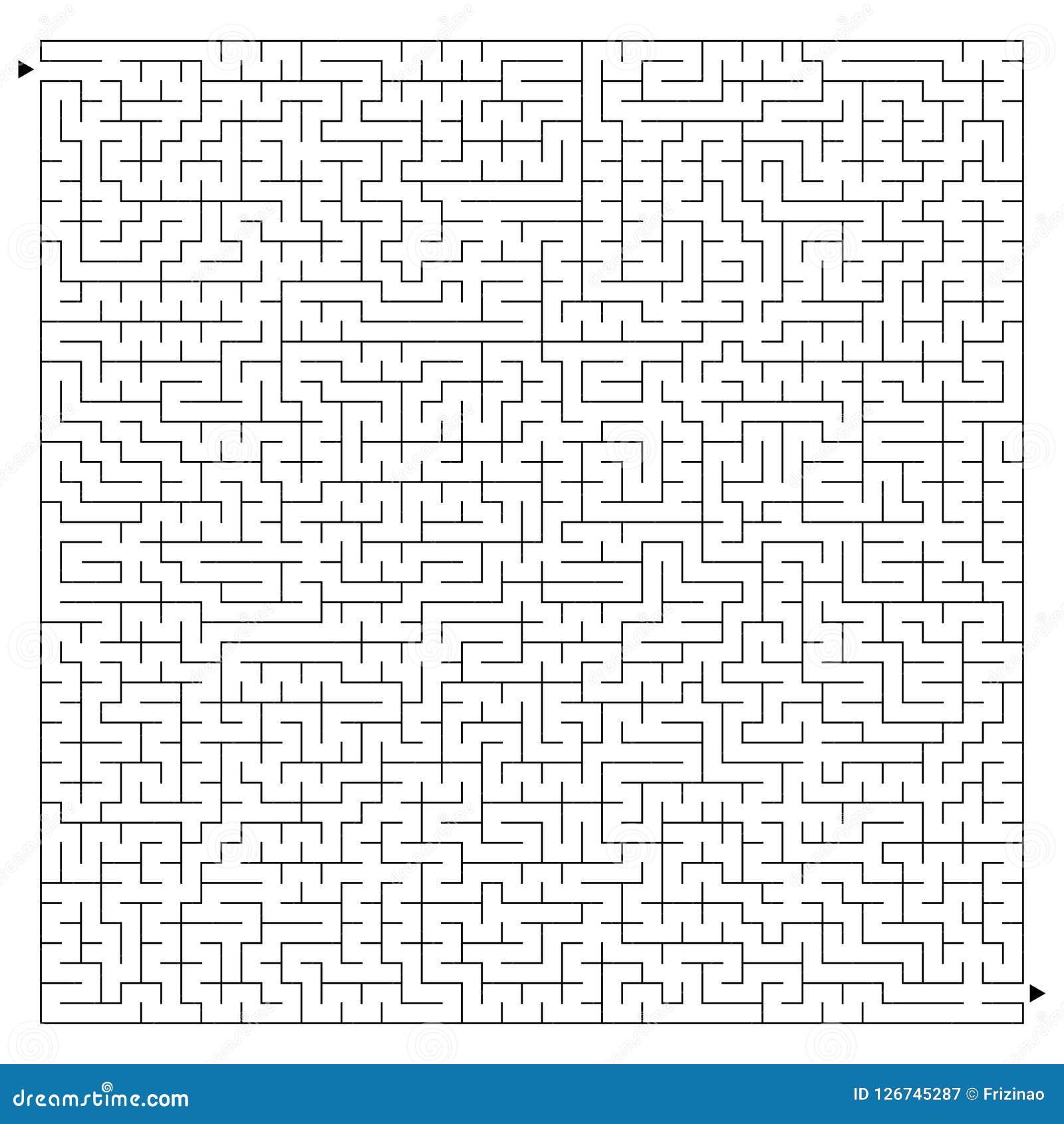 abstrait Labyrinthe puzzle labyrinthe avec entrée et sortie