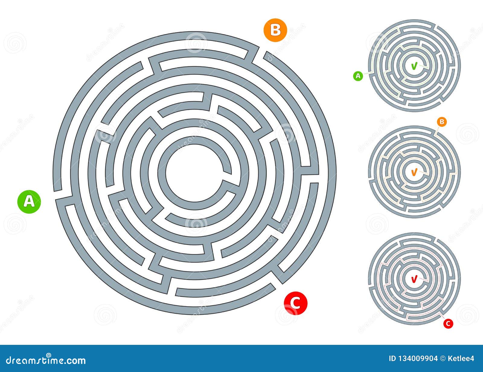 abstrait Labyrinthe puzzle labyrinthe avec entrée et sortie